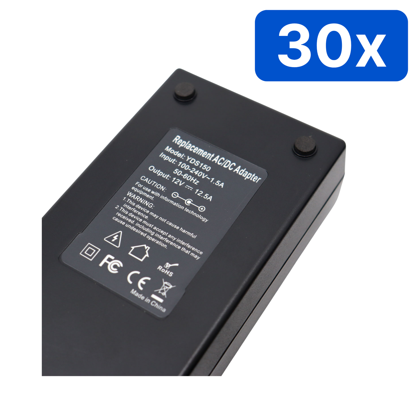 Sursa alimentare YDS 12V 12.5A cu fir carcasa plastic YDS150 mufa 5.5*2.5 mm – Bax 30 bucăți