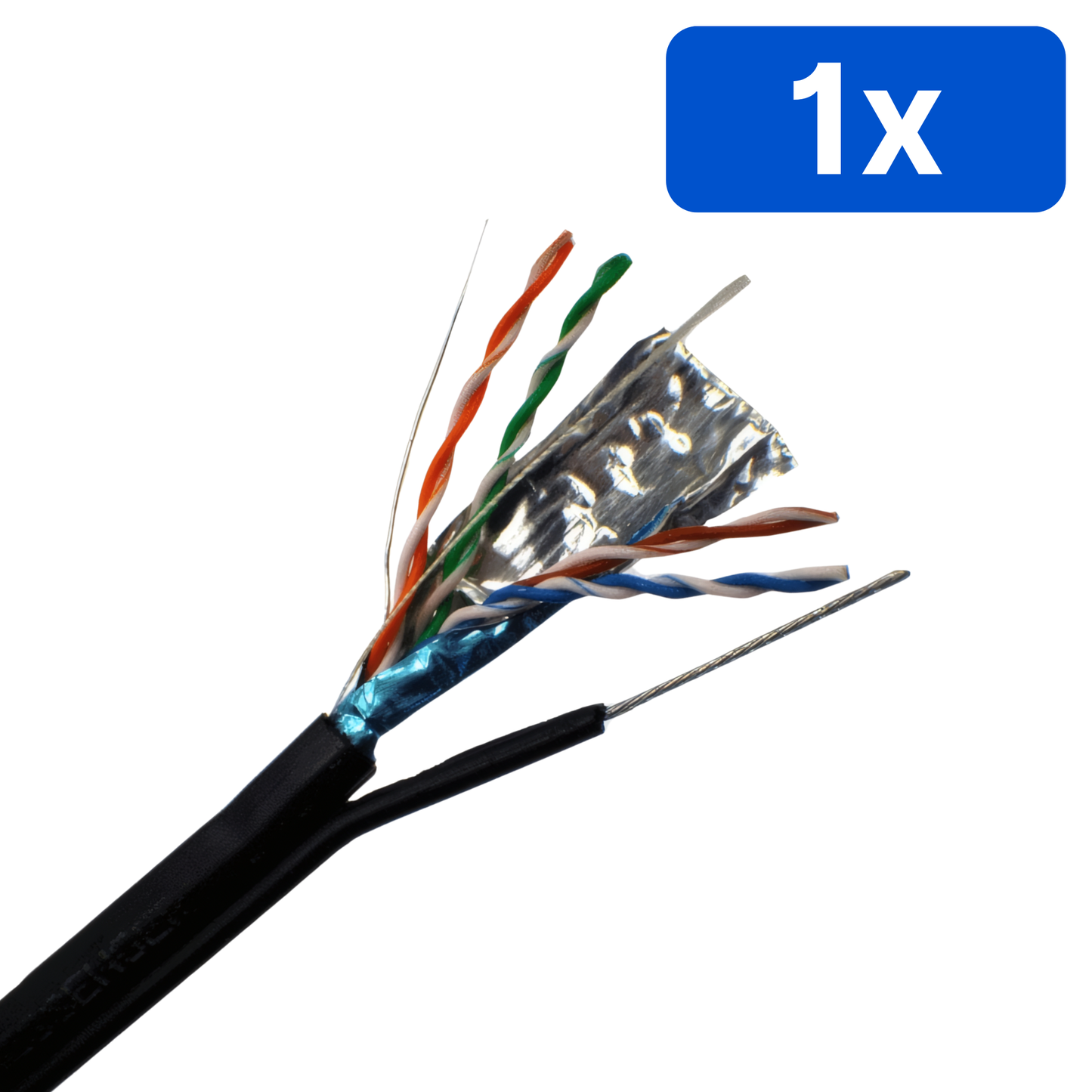 Cablu CAT5 FTP cu sufa CUPRU SOLID 305m – Bax 1 bucăți