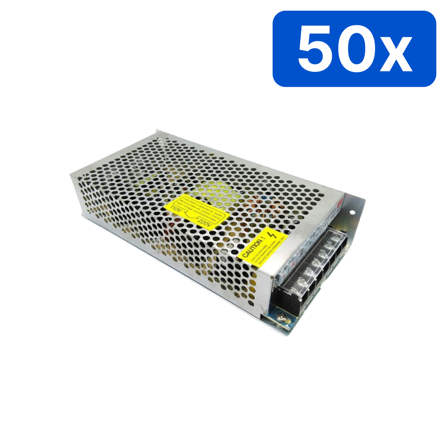 Sursă alimentare YDS 12V 15A, comutație, carcasă metalică perforată – Bax 50 bucăți