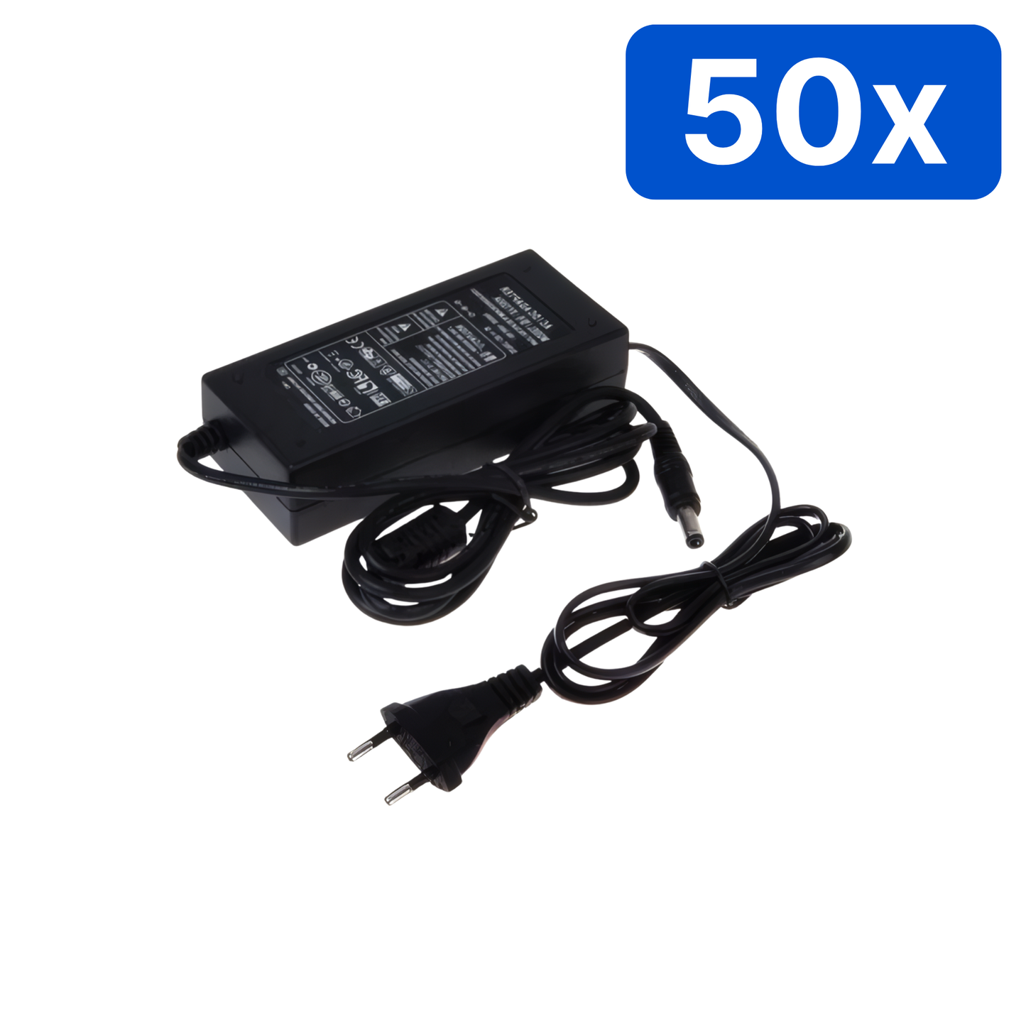 Sursă alimentare YDS 24V 3A cu fir, carcasă plastic, 72W, mufă 5.5×2.1 mm – Bax 50 bucăți