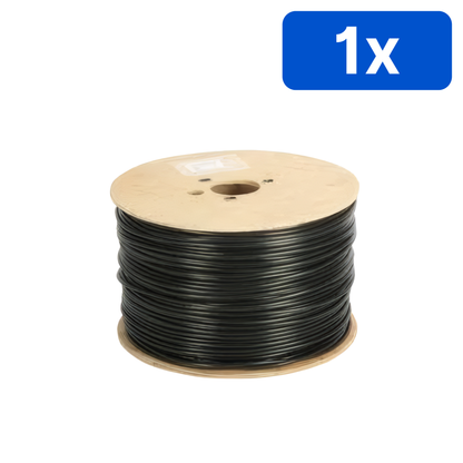 Cablu FTP Cat5E 100% cupru, cu alimentare 2×1 mm, tambur 305 m – Bax 1 bucăți