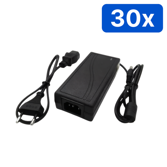 Sursă alimentare YDS 24V 5A, cu fir, carcasă plastic, mufă 5.5×2.1 mm – Bax 30 bucăți