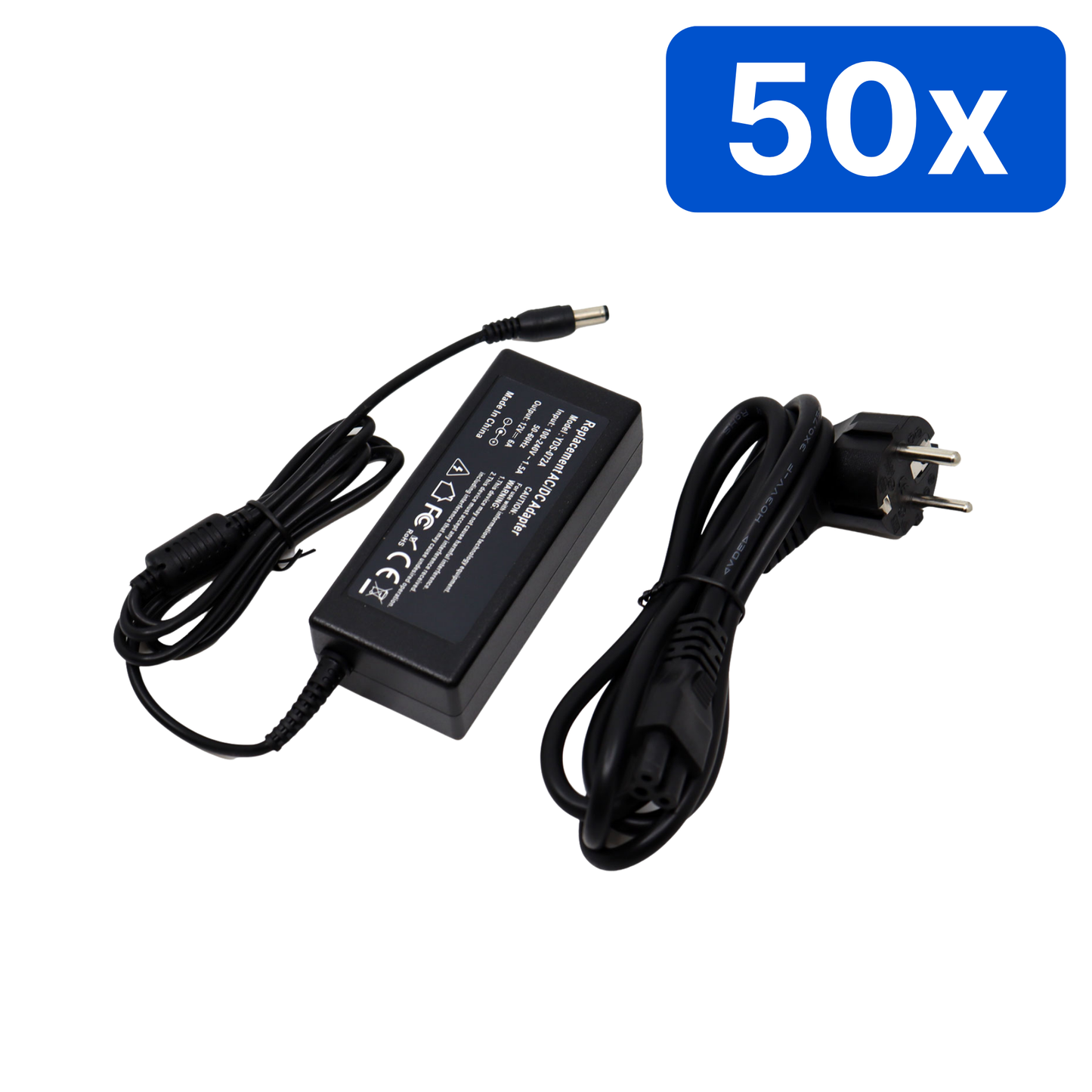 Sursă alimentare YDS 5V 6A cu fir, carcasă plastic, mufă 5.5×2.5 mm – Bax 50 bucăți