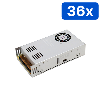 Sursă alimentare profesională YDS 24V 20A, comutație, carcasă metalică perforată – Bax 36 bucăți