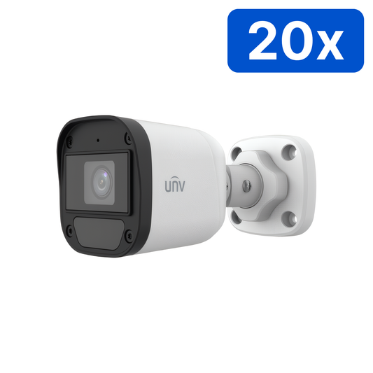 Cameră Supraveghere 2MP IR 20M, Lentilă 2.8mm, Microfon, UNV UAC-B112-AF28 – Bax 20 Bucăți